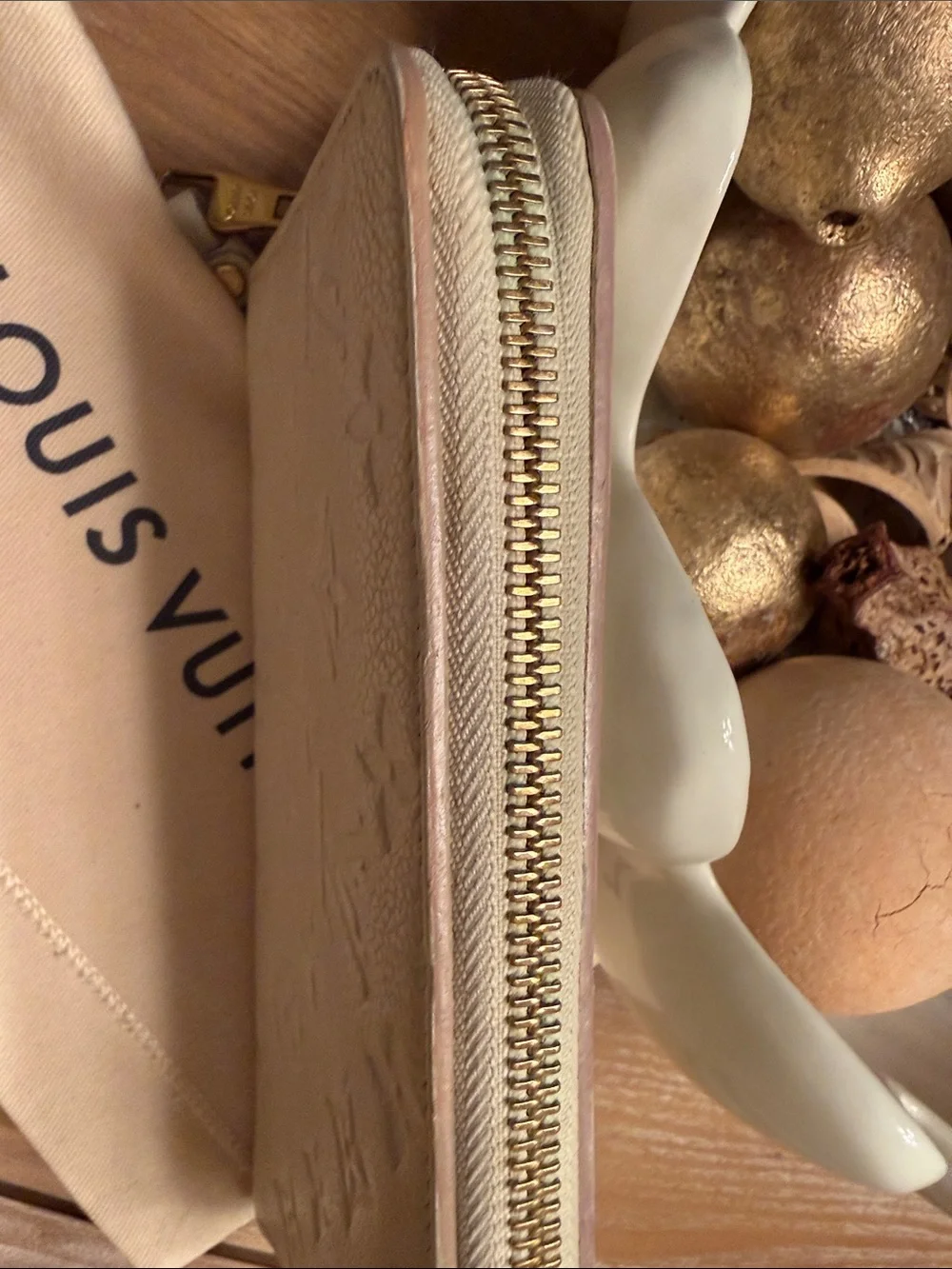 Louis Vuitton Empreinte Cream Wallet